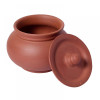 VINTICA Organic Clay Crafts Clay Handi for Cooking/Clay Handi/MItti Handi/Curd Pot|14.08Oz|0.88lbs