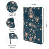 DOODLE Hard Bound Notebook Diary with Bookmark - A5 I 160 Ruled Pages I 80 GSM I Undated (Paisley Pattern) [Fit Tuber Recs]