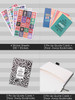 DOODLE A5 Productivity Planner Kit Undated Hard Bound|288 Pages|12 Monthly+Pocket Meal Planner+200+ Stickers+Motivational Quote Cards+Tear Away Bookmarks|Activity Pages, Notes Pages [Yearly Compass] [Fit Tuber Recs]