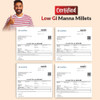 Manna Millets Whole Grains, Combo Pack of 5, Foxtail, Kodo, Little, Barnyard, Proso, Certified Low GI, Unpolished Natural Grains | 2.5Kg | 5.51 lb [Fittuber Recs]