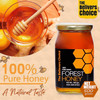 The Believers Choice Raw Organic Forest Honey, Wild, Unprocessed, Unheated, Non Pasteurized, Original Honey 100% Pure and Natural, Collected from Deep Forest - 500 Grams Glass Jar (Pack of 2)