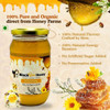 BlackBee Organic Raw Honey 200g | 100% Pure Honey without sugar in Wild Flower Flavour | Natural honey Rich in Anti-Oxidants | Shahad Jar | Unprocessed, Govt Lab Tested Honey