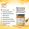 Gul Honey Organic Honey | 100% Pure & Natural Raw Honey | NMR Tested | No Added Sugar | Unprocessed, Unfiltered & Unpasteurized | Contains Bee Pollen | Rich in Minerals, Amino Acids & Antioxidants | 500 gms