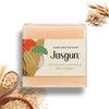 JASGUN Oat & Honey Cold Processed Soap 100% Natural Hand Crafted with Oat,Honey & 70% Coconut Oil, Gentle Exfoliation, Glowing Skin, Soothing Effect, Paraben & Sulphate Free, Vegan & Organic, 120 g