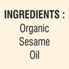 Nutriorg Certified Organic Sesame Oil|1 L