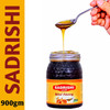 SADRISHI Honey Raw Organic and Natural Wild Forest Multi Flora Honey From Himalayas | Pure, Unprocessed, Unpasteurized | Pure Organic | No Adulteration | Glass Jar with Dipper | 900g