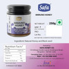 Safa Black Seed Honey Immune Booster Organic Honey Raw Unprocessed Natural Kalonji Honey Unheated With No Added Sugar|For Nurturing Growing Children & Adults Natural, Unpasteurized, 250G Glass Jar
