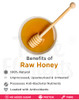 Raw Honey by True Elements - 100% Natural, Clean and Unprocessed Honey | Pure Honey with No Added Sugar | Natural Honey | Organic Honey | Healthy Diet Food | Antibacterial Honey for Daily Consumption | 700g ( 350g * 2)