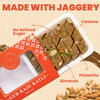 THE SWEET BLEND Gud Kaju Katli Pack of 1 (1×250 g) | Organic Jaggery & Cashew Mithai | No Added Sugar & Low carb | Premium Indian Sweets Gift Box | Authentic Healthy Dessert | Ideal Gift for Rakhi THE SWEET BLEND Gud Kaju Katli Pack of 1 (1×250 g) | Organic Jaggery & Cashew Mithai | No Added Sugar & Low carb | Premium Indian Sweets Gift Box | Authentic Healthy Dessert | Ideal Gift for Rakhi