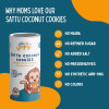 LITTLEFINGERS Organic Cookies With No Refined Sugar And Preservatives For Kids - 150 Grams | Suitable For 1 Years +(Sattu Coconut Cookies, Pack Of 1) LITTLEFINGERS Organic Cookies With No Refined Sugar And Preservatives For Kids - 150 Grams | Suitable For 1 Years +(Sattu Coconut Cookies, Pack Of 1)