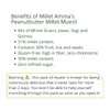 Millet Amma Peanut Butter Millet Muesli | Fruit, Nuts & Seeds| Whole Grain | Healthy Foods, Gluten Free, Zero Refined Sugar | Vegan, Nutrient Rich, Healthy Living|175gm|0.39 lbs