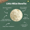 Millet Amma Little Millet Flour | Made with Unpolished Millet | Suitable for Multiple Millet Recipes (Poori, Dosa) | High Protein, Gluten Free by MILLET AMMA|500gm|1.1 lbs