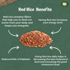 Millet Amma ORGANIC Red Rice | Decreases Bad Cholesterol level & Increases Good Cholesterol level | 100% Vegan & Gluten Free | Unpolished | (Red Rice | Red Chawal | Lal Chawal) |500gm|1.1 lbs