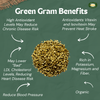 MILLET AMMA Organic Green Gram (Moong Dal) Split - | 100% Vegan, Gluten Free & No Preservatives | Suitable for Multiple Recipes | Source of Proteins|500gm|1.1 lbs