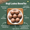 MILLET AMMA Ragi Ladoo | Ready to Eat | Made with Jaggery | (Finger Millet Laddu - Mandua, Nachani,Nagli, Bavto,Kelvaragu,Ragi,Ragulu,Marwa,Mandhuka, Mandhal) | 300gm|0.66 lbs
