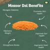 MILLET AMMA Organic Masoor Dal | Rich in Proteins & Source of Multiple Vitamins | Unpolished | Suitable for Dal fry, Sambar | 100% Vegan , Gluten Free , Preservatives Free & Non GMO | Helps in Bone Strength |500gm|1.1 lbs