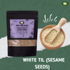 MILLET AMMA Organic White Til (Sesame Seeds)|250gm|0.55 lbs