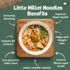 MILLET AMMA Little Millet Hakka Noodles | Easy & Ready To Cook | Zero Maida & 100% Vegan | Best Choice For Instant Breakfast & Dinner | Healthy Foods | Gluten Free |180gm|0.4 lbs