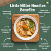 MILLET AMMA Little Millet Hakka Noodles | Easy & Ready To Cook | Zero Maida & 100% Vegan | Best Choice For Instant Breakfast & Dinner | Healthy Foods | Gluten Free |180gm|0.4 lbs