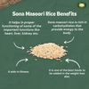 MILLET AMMA CERTIFIED ORGANIC Sona Masoori Rice  | Rich in Carbohydrates That Provides Energy | 100% Vegan & Gluten Free | Sonamasoori Chawal | Chemical Free & Pesticides Free |500gm|1.1 lbs