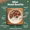 Millet Amma Chocolate Muesli  | Coated with Chocolate and Date Syrup | Gluten free, Best Choice for Millet Snacks & Breakfast Cereal | Rich in Fiber 300gm|0.66 lbs