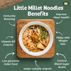 Millet Amma Family Millet Bites Combo No. 1 - Little millet Instant Noodles + Jowar Millet Pasta + Millet Pizza Base + Bajra Methi Khakra + Jowar Bhakri + Foxtail Chivda + Ragi Laddu + Chocolate Muesli |1500gm|3.31 lbs