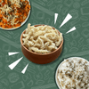 Millet Amma Family Millet Bites Combo No. 3 - Little Millet Hakka noodles+Foxtail Pasta+Millet Pizza Base+Bajra Methi Khakra+Jowar Bhakri+Bajra chivda+ Ragi Laddu+ Nutty Cookies+Berry Muesli |1500gm|3.31 lbs