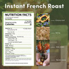 Instant Organic French Roast Herbal Coffee – 33 servings – Instant Chicory Coffee Alternative with Microground Ramón Seeds That’s Prebiotic, Caffeine-Free & Acid Free - 3.53 ounces by Teeccino|85gm|0.19 lbs