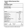 Organic Basmati Rice by Just Organik|1000gm|2.2 lbs