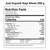 Organic Ragi Whole (Nachni/Mandua/Finger Millet) by Just Organik|1000gm|2.2 lbs