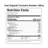 Organic Turmeric Powder- 200 g by Just Organik|200gm|0.44 lbs