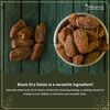 Organic Black Dry Dates | Sukha Khajoor | Kala Chuara | Kharik 2 by Radha Govind|200gm|0.44 lbs