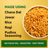 EAT BETTER CO -Millet Bhujia Pudina Masti Chatpata, Healthy Namkeen Snacks â€“ Roasted, Not Fried | No Palm Oil | Healthy Replacement of Chips and Fried Namkeens |100gm|0.22 lbs