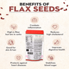 ELWORLD ORGANIC Flaxseed (Alsi / Teesi) pack of 6 by EL WORLD|600gm|1.32 lbs