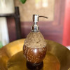 Thenga Coconut Shell Coir Pump Soap Dispenser | Eco-Friendly Handmade Natural Liquid Dispenser | Rustic Coconut Decor – 1 Piece |190gm|0.42 lbs