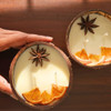 Thenga Coconut Shell Candle/Diya | Eco-Friendly Scented Soy Wax Candle | Diwali, Christmas & Festive Décor|354gm|0.78 lbs