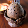 Thenga Coconut Shell Dhoop Batti Stand | Wooden Incense Holder | Eco-Friendly Handcrafted Decor | Cone Dhoop Burner for Fragrance |120gm|0.26 lbs