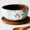 Thenga Coconut Shell Enamel Bowl |Handmade Natural Serving Bowl| Eco-Friendly Food-Safe Decorative Bowl (Set of 1) |86gm|0.19 lbs