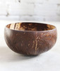 Thenga Palm Leaf Jumbo Coconut Bowl with Spoon & Fork | Eco-Friendly Handcrafted Coconut Shell | Natural Wooden Engraved Palm Leaf Design|100gm|0.22 lbs