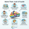 Neotea Wooden Ship-Shaped Colored Alphabet & Number Puzzle |200gm|0.44 lbs