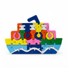 Neotea Wooden Ship-Shaped Colored Alphabet & Number Puzzle |200gm|0.44 lbs