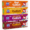 Bebe Burp Ragi, Wheat, Oats and Raisin Cookies Combo pack of 4 |600gm|1.32 lbs