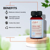 Jiva Stress-Free Tablets 500mg | 180 Tablet Pack of 3   |180gm|0.4 lbs