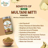 Kalaasha Organics - Multani Mitti Powder   |100gm|0.22 lbs