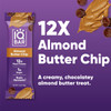 IQBAR Almond Butter Chip | Brain + Body Keto Protein Bars - 12 Bar Pack by IQBAR|540gm|1.19 lbs