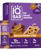 IQBAR Almond Butter Chip | Brain + Body Keto Protein Bars - 12 Bar Pack by IQBAR|540gm|1.19 lbs