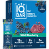 IQBAR Wild Blueberry | Brain + Body Keto Protein Bars - 12 Bar Pack by IQBAR|540gm|1.19 lbs