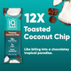 IQBAR Toasted Coconut Chip | Brain + Body Keto Protein Bars - 12 Bar Pack by IQBAR|540gm|1.19 lbs