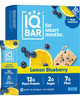 IQBAR Lemon Blueberry | Brain + Body Keto Protein Bars - 12 Bar Pack by IQBAR|540gm|1.19 lbs