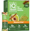 IQBAR Matcha Chai | Brain + Body Keto Protein Bars - 12 Bar Pack by IQBAR|540gm|1.19 lbs